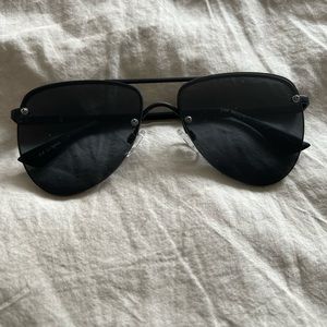 Black aviator le specs Matte black